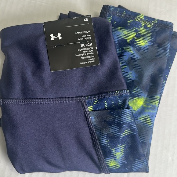Under Armour Pants - Under Armour Compression Ankle High Rise Legging Navy Womens Size XSmall NWT